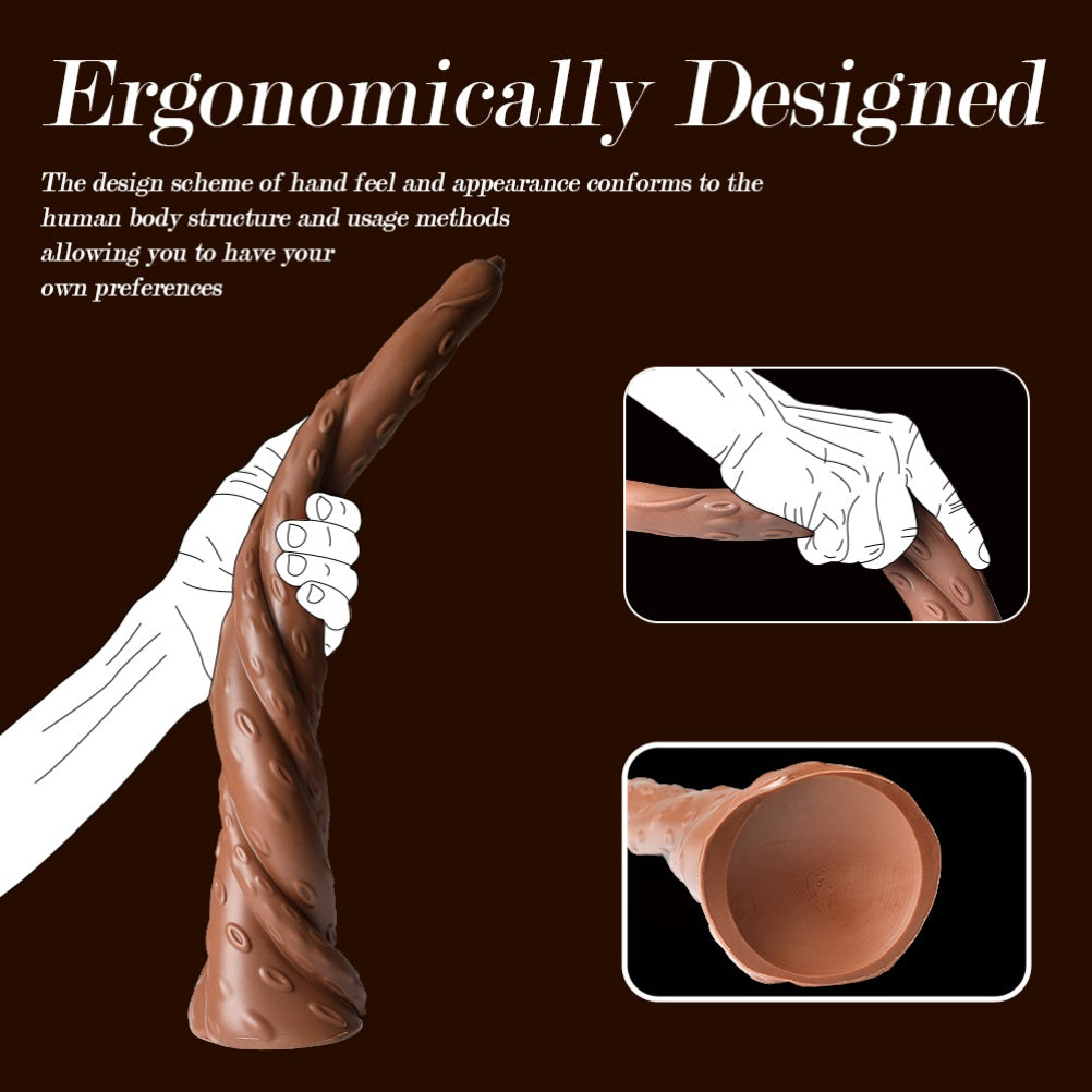 Extra Largo Monster Tentacle Dildo Anal – Silicona Carnosa para Orgasmo Femenino