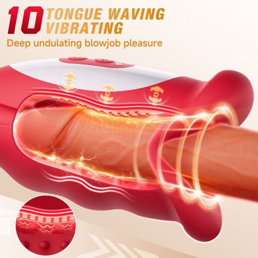 Masturbador de Boca Realista con Vibración y App - Revolución en Juguetes Sexuales para Hombres y Masturbación Masculina