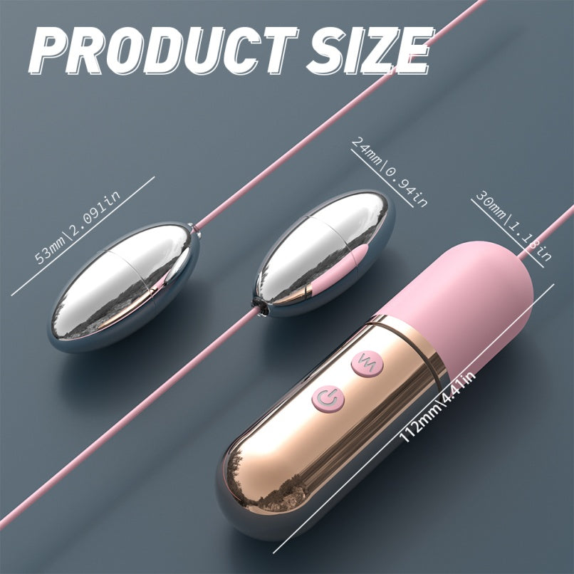 Vibrador Metálico de Acero Inoxidable Doble Butt Plug – Estimulación Anal y Vaginal con Masaje Vaginal para Orgasmo Femenino