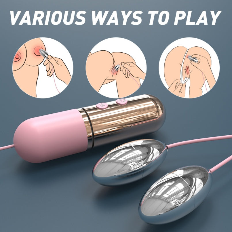 Vibrador Metálico de Acero Inoxidable Doble Butt Plug – Estimulación Anal y Vaginal con Masaje Vaginal para Orgasmo Femenino