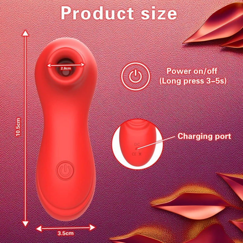 Succionador de Clítoris y Masajeador Vibrador de Varita Mágica – Juguetes para Mujeres para Múltiples Orgasmos
