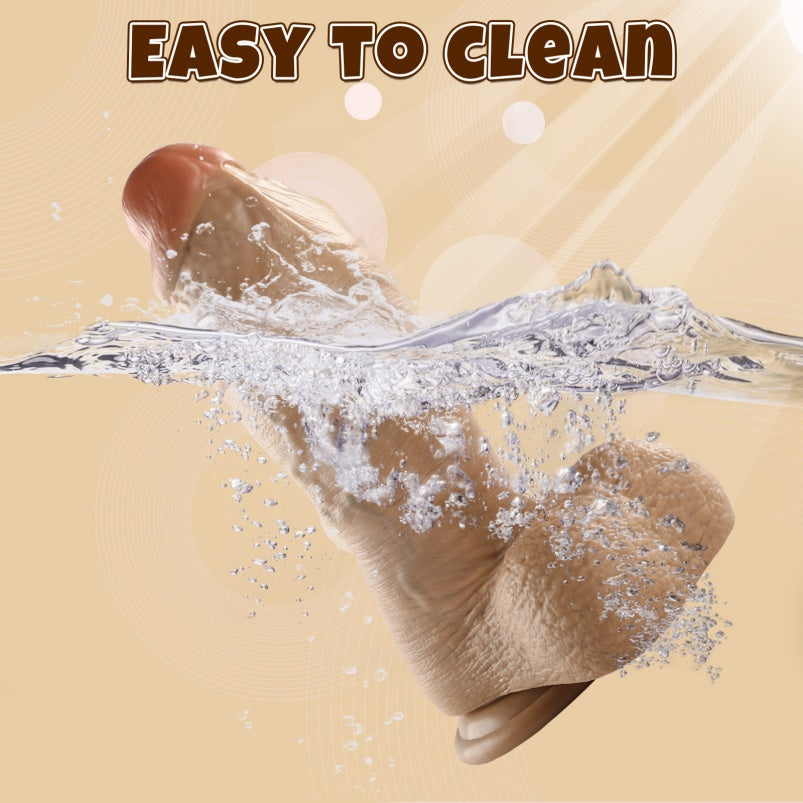 Dildo de Silicona Realista con Ventosa – Consolador Gigante para Placer Vaginal y Liberación de Manos