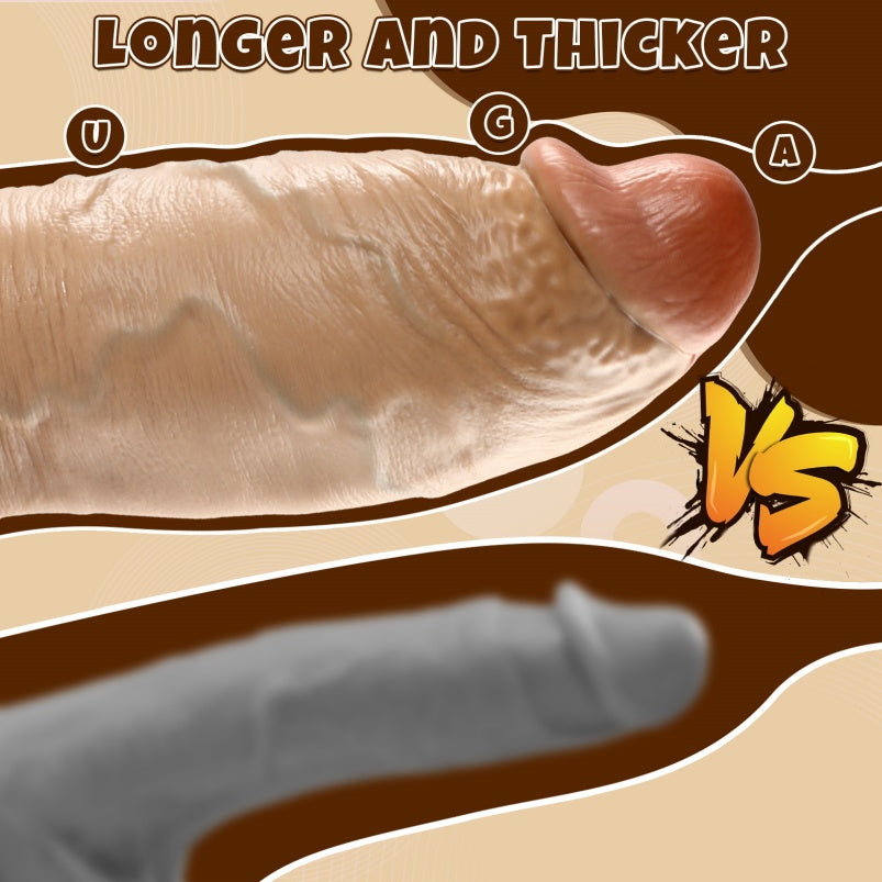 Dildo de Silicona Realista con Ventosa – Consolador Gigante para Placer Vaginal y Liberación de Manos