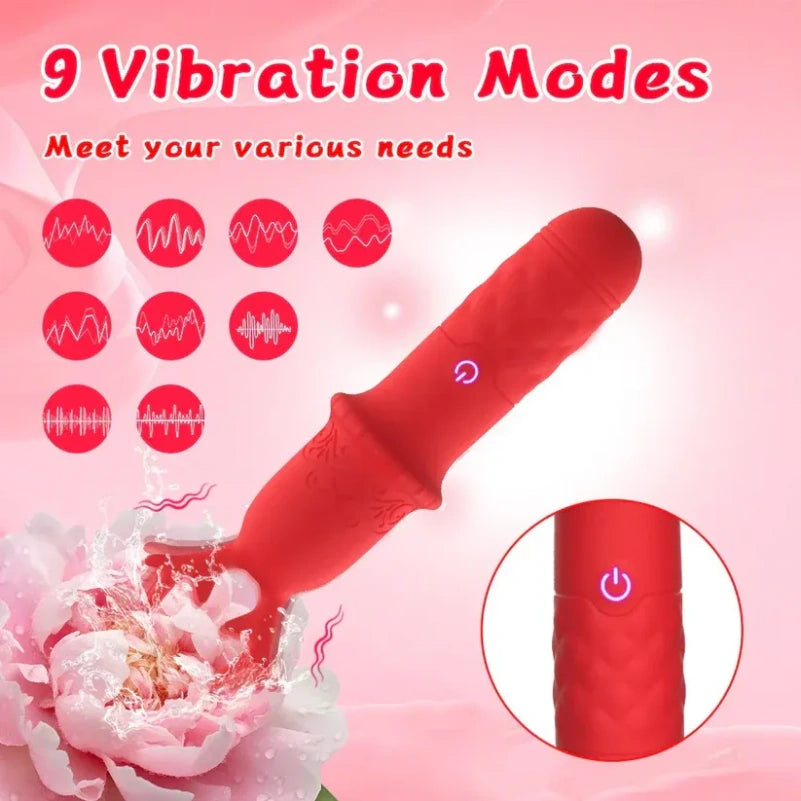 Vibrador de Clítoris Reno Mágico de Navidad - Varita Masajeadora de Silicona para el Orgasmo Femenino