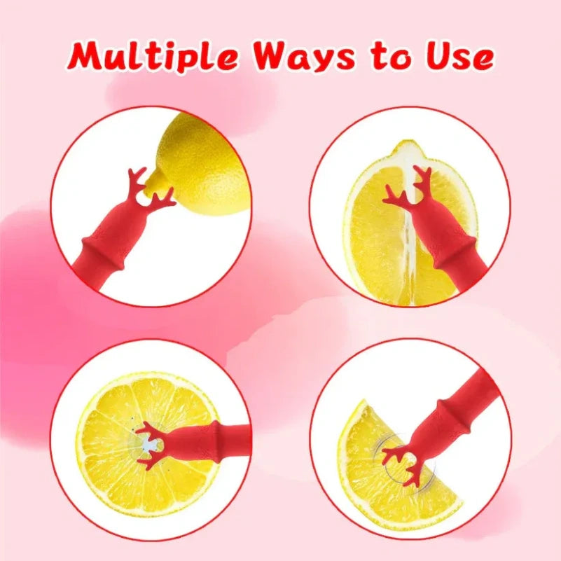 Vibrador de Clítoris Reno Mágico de Navidad - Varita Masajeadora de Silicona para el Orgasmo Femenino