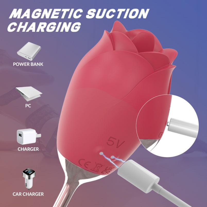 Succionador de Clítoris Rosa con Vibrador – Masaje Vaginal y Placer Femenino Total