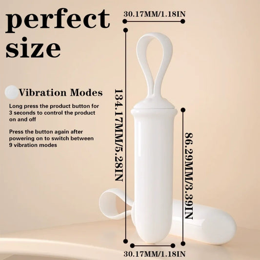 Bala Vibradora de Silicona Médica para Masaje Vaginal - Estímulo para un Orgasmo Femenino Explosivo