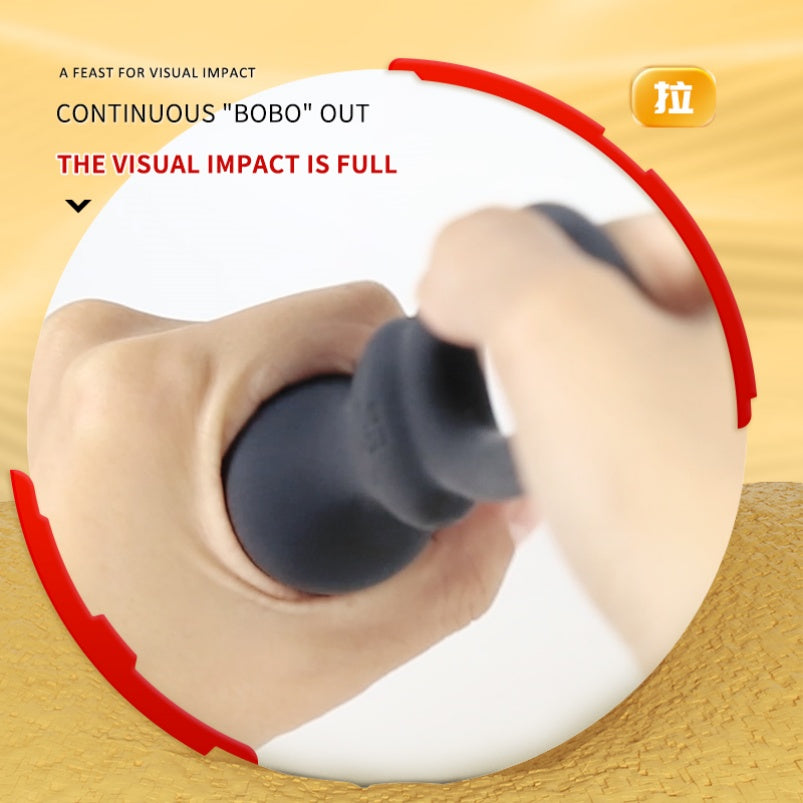 Estimulador de próstata e bolas anais vibratórias - Brinquedo sexual 3 em 1 para o ponto G masculino