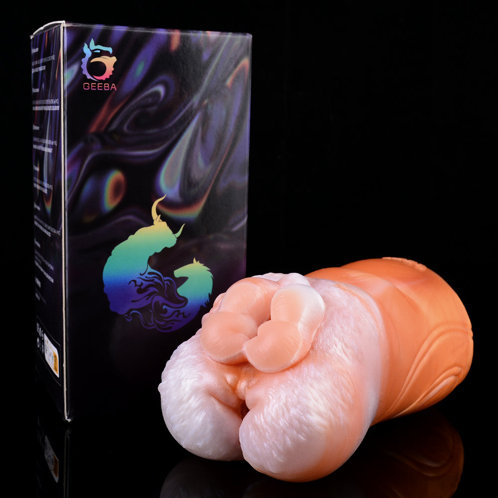 Molde de Silicona Fantasía Mapache — Herramienta de Masturbación Masculina con Doble Estimulación y Masaje del Pene
