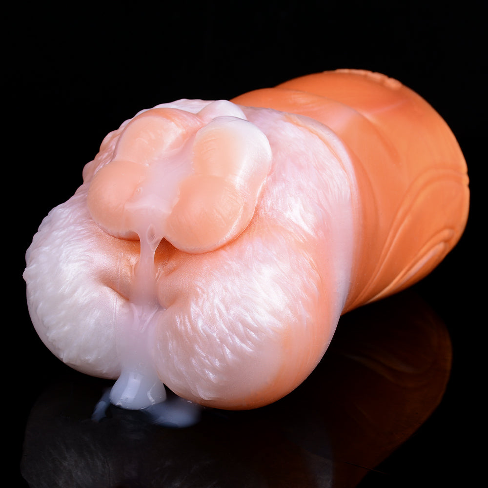 Molde de Silicona Fantasía Mapache — Herramienta de Masturbación Masculina con Doble Estimulación y Masaje del Pene