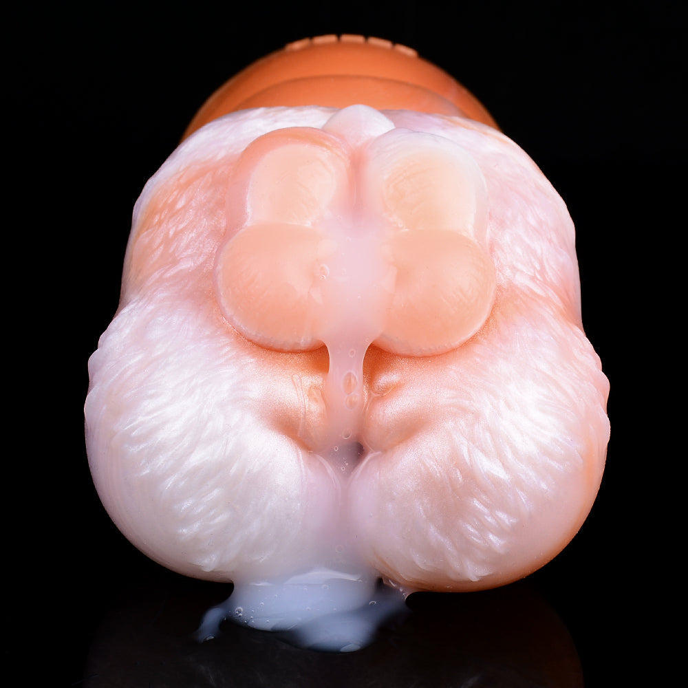 Molde de Silicona Fantasía Mapache — Herramienta de Masturbación Masculina con Doble Estimulación y Masaje del Pene