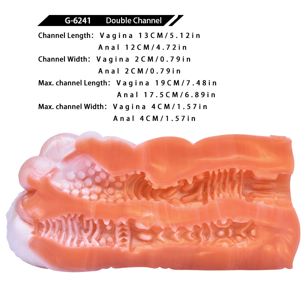Molde de Silicona Fantasía Mapache — Herramienta de Masturbación Masculina con Doble Estimulación y Masaje del Pene