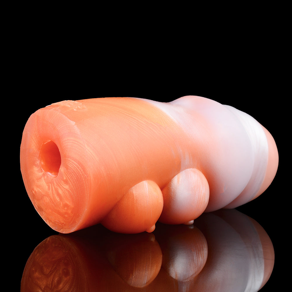 Silicone Masturbator Mold "Cloud Cat Fantasy" - Male Design with Exaggerated Labia Majora