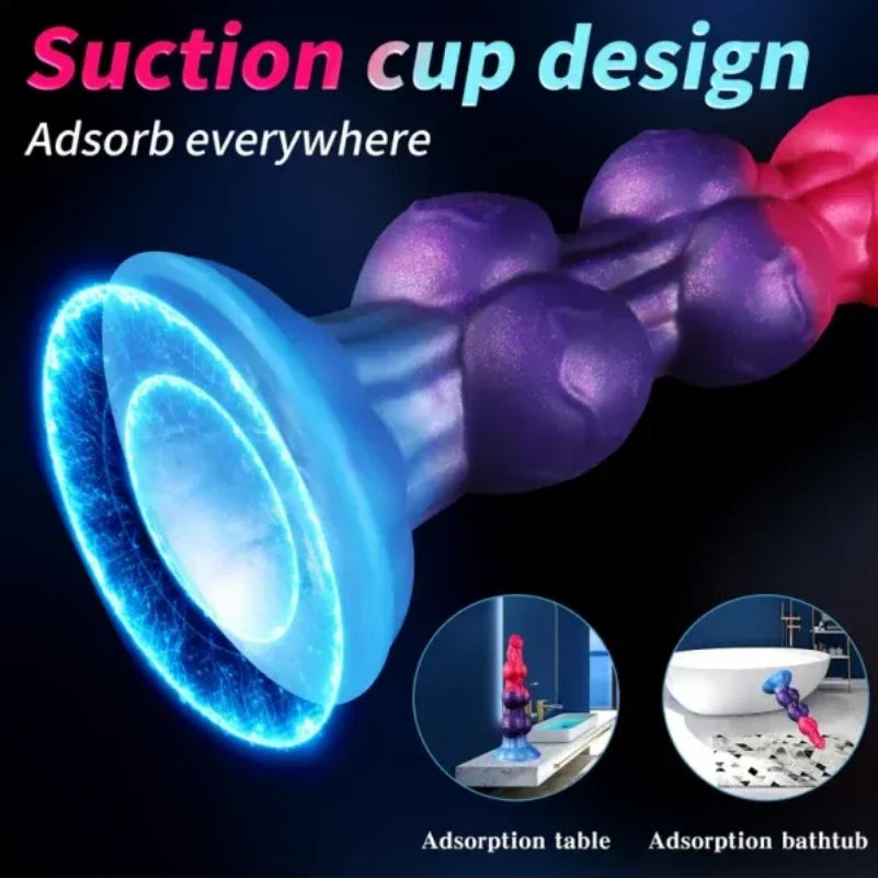 Monster Fantasy Dog Knot – Estimulador de silicone para expansão e travamento, para uso vaginal e anal.