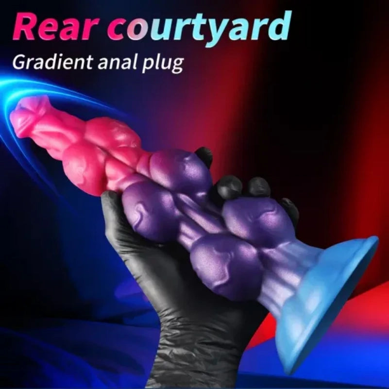 Monster Fantasy Dog Knot – Estimulador de silicone para expansão e travamento, para uso vaginal e anal.