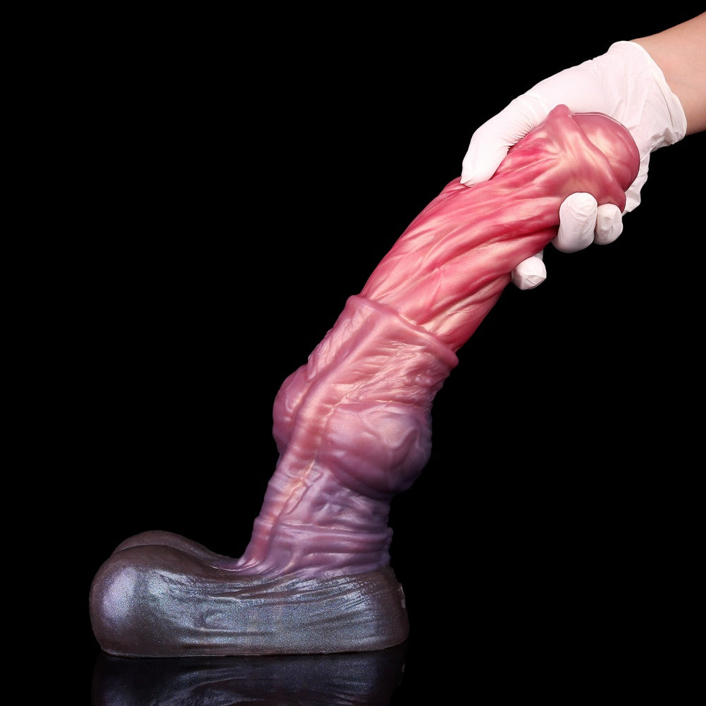 Consolador de Caballo Realista "Monster Knot" de Silicona Doble Capa – Dildo de Fantasía para Orgasmo Femenino Profundo