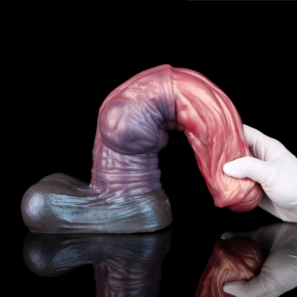 Consolador de Caballo Realista "Monster Knot" de Silicona Doble Capa – Dildo de Fantasía para Orgasmo Femenino Profundo