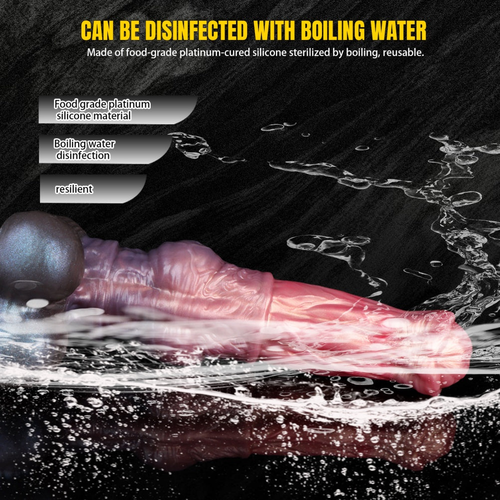 Consolador de Caballo Realista "Monster Knot" de Silicona Doble Capa – Dildo de Fantasía para Orgasmo Femenino Profundo