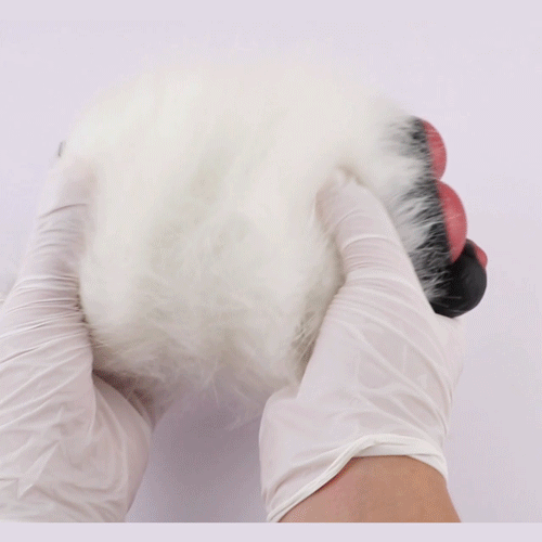 🐾Sex Doll Fantasía de Mano Peluda – Masturbador Masculino de Silicona Negra con Textura Espiral Interna