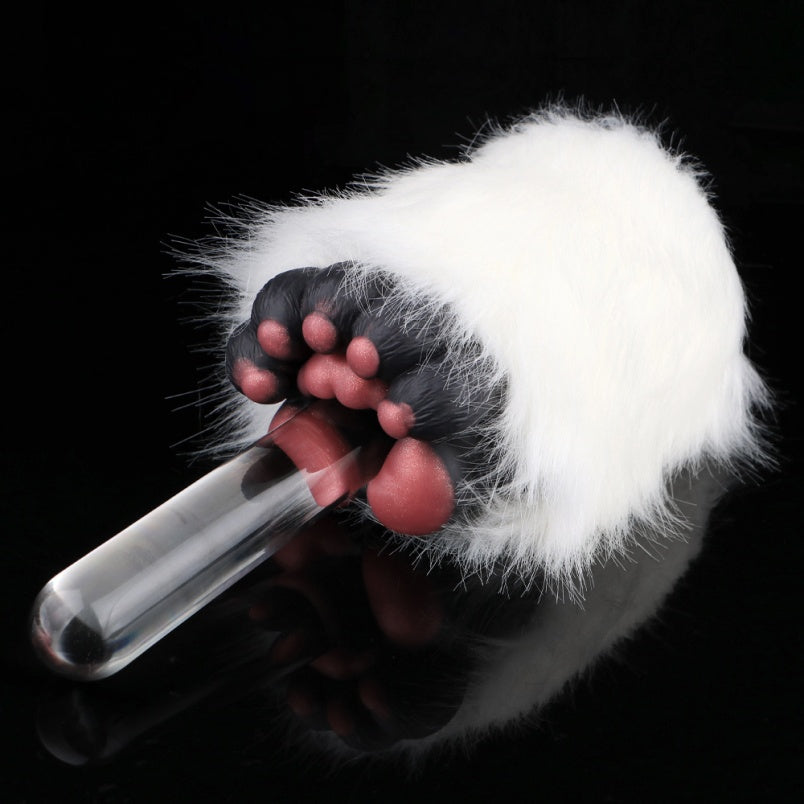 🐾Sex Doll Fantasía de Mano Peluda – Masturbador Masculino de Silicona Negra con Textura Espiral Interna