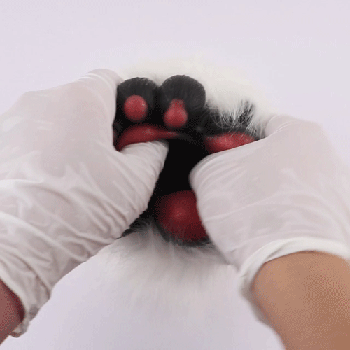 🐾Sex Doll Fantasía de Mano Peluda – Masturbador Masculino de Silicona Negra con Textura Espiral Interna