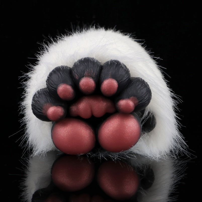 🐾Sex Doll Fantasía de Mano Peluda – Masturbador Masculino de Silicona Negra con Textura Espiral Interna