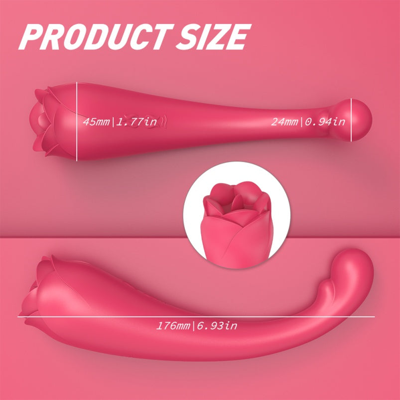 Rosa Succionador de Clítoris Magic Wand – Masaje Vaginal y Vibrador Femenino Punto G con Doble Estimulación