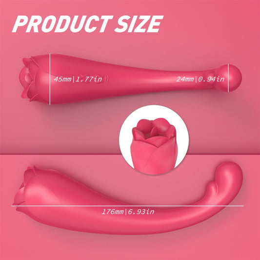 Rosa Succionador de Clítoris Magic Wand – Masaje Vaginal y Vibrador Femenino Punto G con Doble Estimulación
