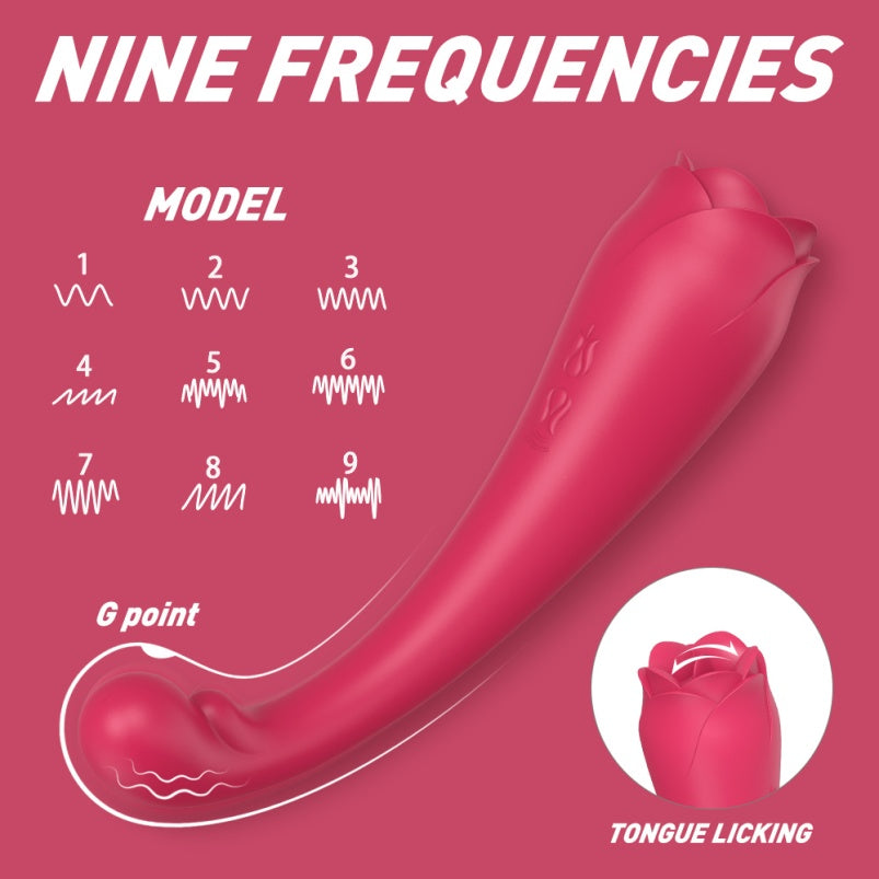 Rosa Succionador de Clítoris Magic Wand – Masaje Vaginal y Vibrador Femenino Punto G con Doble Estimulación
