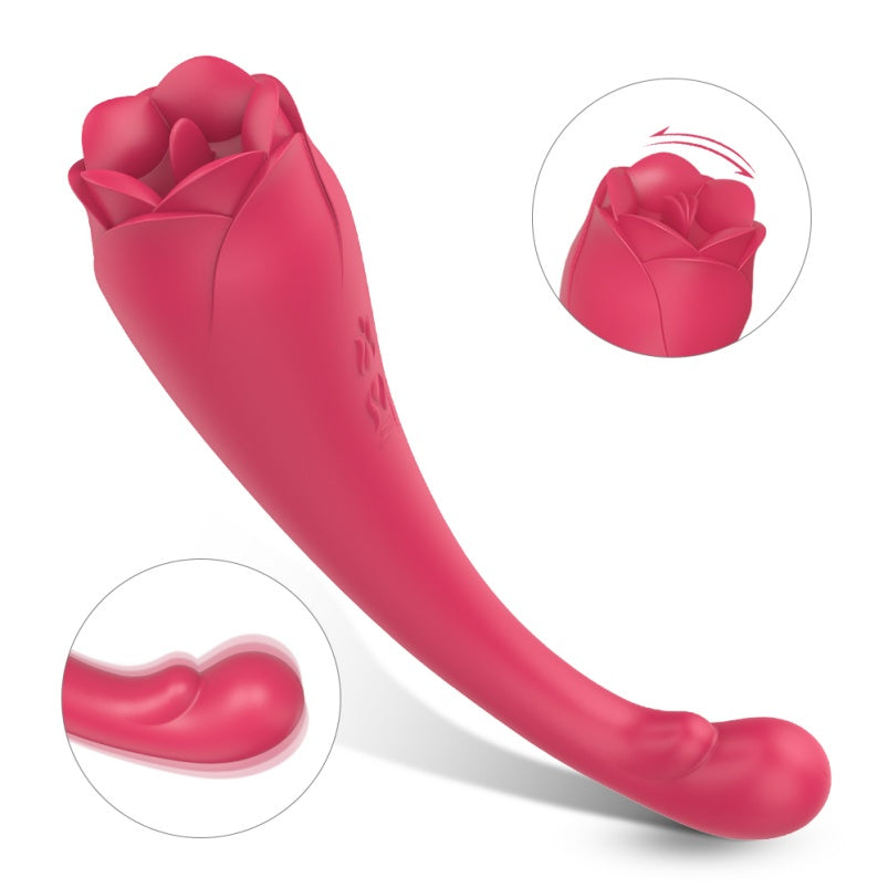 Rosa Succionador de Clítoris Magic Wand – Masaje Vaginal y Vibrador Femenino Punto G con Doble Estimulación